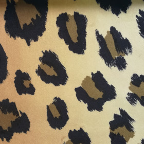 Tissu velours safari cougar tabac Froca