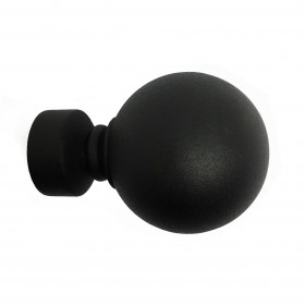 Embout boule Ø28 mm Noir Grainé