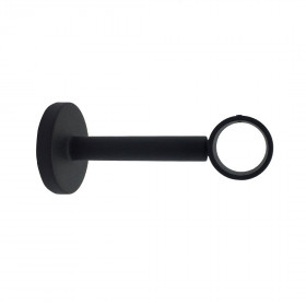 Support extensible mur et plafond Ø28 mm Noir Grainé 110-160 mm