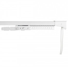 Rail rideau à cordon CCS Blanc sur mesure avec accessoires Forest de 30 cm à 190 cm