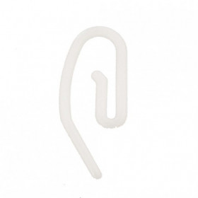 1000 crochets escargot rideau blanc