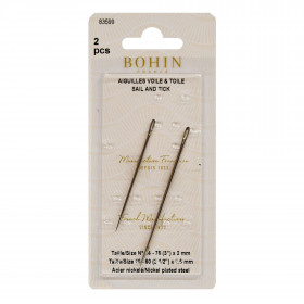 2 aiguilles pour voiles n°14 Bohin