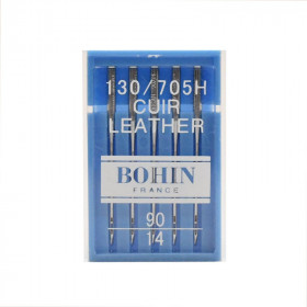 5 aiguilles machine à coudre pour cuir n°90 Bohin