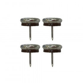 Patin glisseur acier nickelé 18mm - Par 4