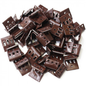 Lot de 100 clips de fixation ressort nosag 7 trous