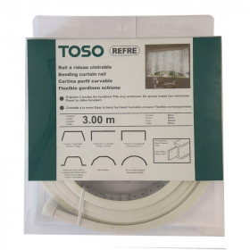 Rail rideau flexible et accessoires - kit de 3 mètres