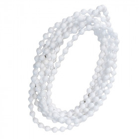 Chainette sans fin pour store blanche 125 cm