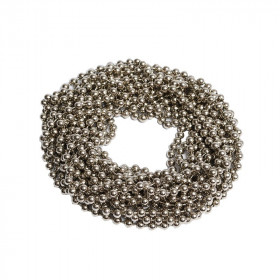 Chainette sans fin pour store acier nickelé 250 cm