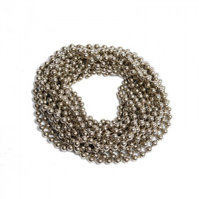 Chainette sans fin pour store acier nickelé 200 cm