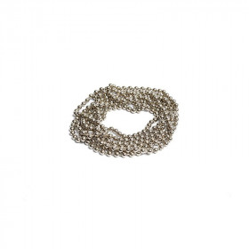 Chainette sans fin pour store acier nickelé 100 cm