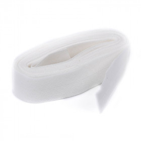 Biais coton blanc 20mm - 3 mètres