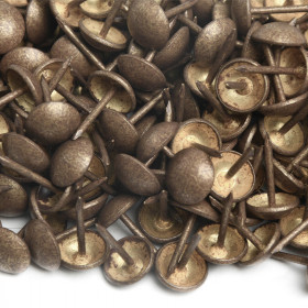 1000 clous tapissier bronze doré Ø10,5 mm
