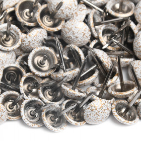 1000 clous tapissier prestige blanc crépi Ø11 mm