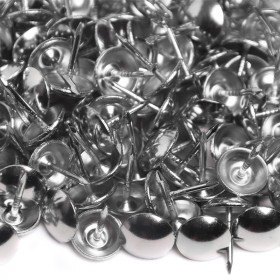 1000 Clous tapissier Nickelé Lentille Fer 11 mm