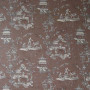 Toile de Jouy marron Sichuan Casal