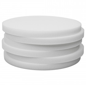 Lot de 6 mousses galette de chaise ronde ø40 x 3 cm