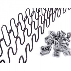 Pack ressort Nosag Ø3,8 mm - 4 bandes de 64 cm et clips pour fixation