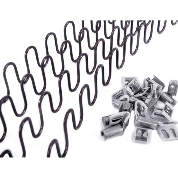 Pack ressort Nosag Ø3,8 mm - 4 bandes de 64 cm et clips pour fixation