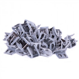 Lot de 100 clips de fixation ressort nosag 3/4 trous