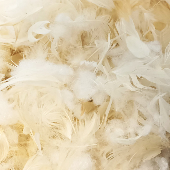 Rembourrage plume de canard & ouate polyester 50/50 - 1kg