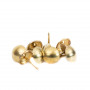 10 Clous pour bande de clous tapissier Lentille Fer Laitonné 11 mm