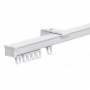 Rail rideau KS Blanc sur mesure avec accessoires Forest de 191 cm à 580 cm