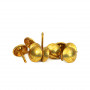 10 Clous pour bande de clous tapissier Lentille Fer Or antique 11 mm
