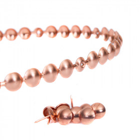 Bande de clous tapissier Lentille Fer Cuivre 11 mm + 18 clous