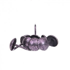 10 Clous pour bande de clous tapissier Lentille Fer Améthyste 9,5 mm