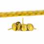 10 Clous pour bande de clous tapissier Lentille Fer Or antique 9,5 mm