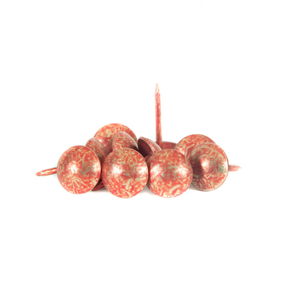 10 Clous pour bande de clous tapissier Lentille Fer Rouge grenade 11 mm