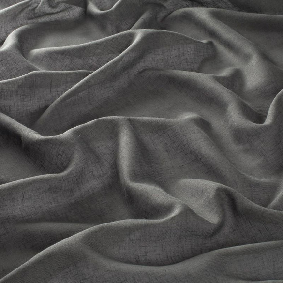 Tissu effet lin Gwendolyn noir 95 Jab 300 cm