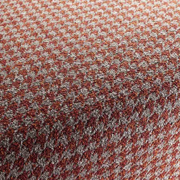 Tissu pied de poule Gentleman orange 62 Jab