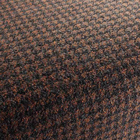 Tissu pied de poule Gentleman marron orange 63 Jab