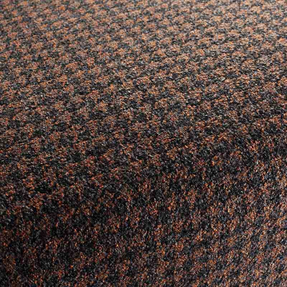Tissu pied de poule Gentleman marron orange 63 Jab