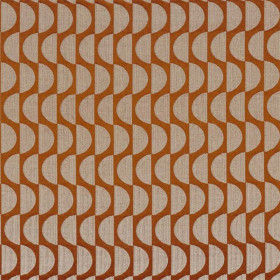 Tissu jacquard Ritournelle Dual terre de sienne Casamance