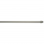 Barre de vitrage extensible plate embout ovale nickel givré 70 à 110 cm, lot de 2