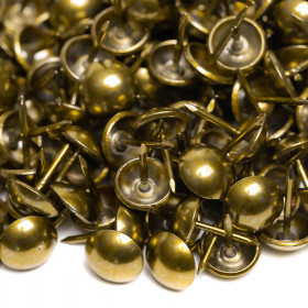 200 clous tapissier laiton vieilli Ø11 mm