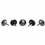 1000 clous tapissier noir mat martelé strié Ø11 mm