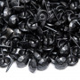 1000 clous tapissier noir mat martelé strié Ø11 mm