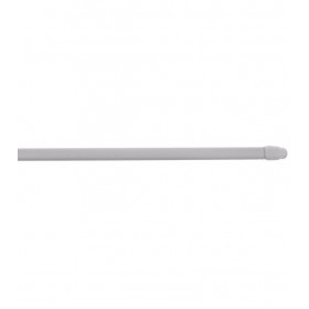 Barre de vitrage extensible plate embout ovale blanc 40 à 60 cm