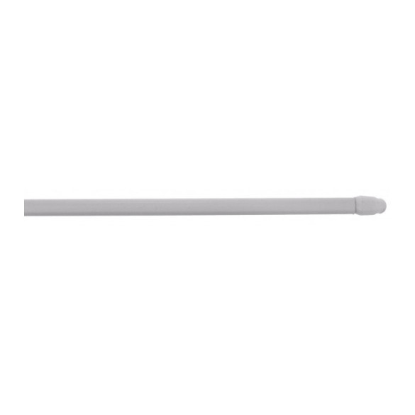 Barre de vitrage extensible plate embout ovale blanc 40 à 60 cm