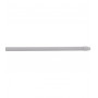 Barre de vitrage extensible plate embout ovale blanc 40 à 60 cm