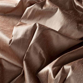 Tissu shantung Stefano marron glacé 120 Jab