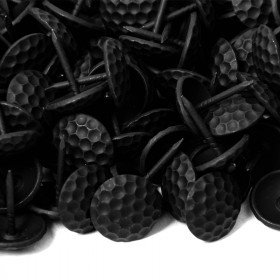 500 Clous tapissier Nid d'abeille Noir Mat 15 mm