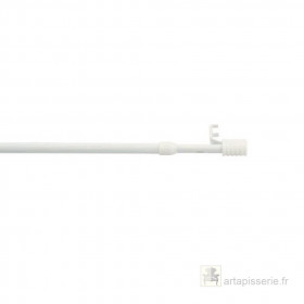 Tringle à clipser Ø8mm Laquée Blanc - 80 cm à 120 cm