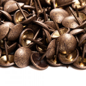 1000 Clous tapissier FAM Vieilli Moyen Lentille Fer 14 mm