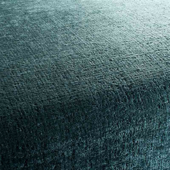 Tissu chenille Balou bleu paon 54 Jab