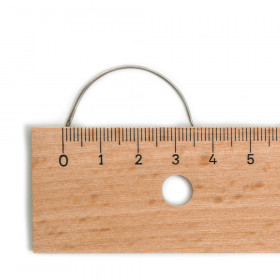 Carrelet courbe fin 50mm - Chas latéral