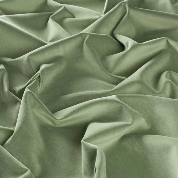 Tissu velours Lennox vert amande 033 Jab